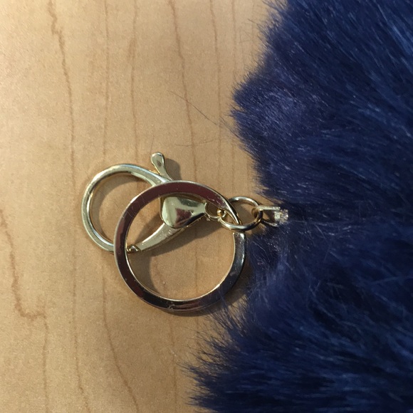 3 Furry Heart Keychain in 6 colors New - Picture 6 of 6